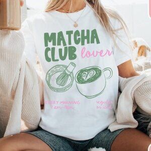 Matcha Club Tee – Iced or Hot Matcha Lover Shirt